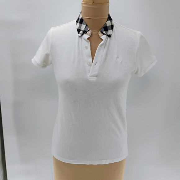 BURBERRY Polo size 12y young girls polo T-shirt Burberry logo pattern print - Picture 12 of 15